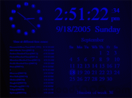 InfoClock Screensaver screenshot